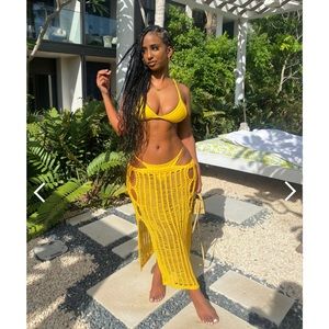 Pink plastic Babez babes Camilla skirt RED NWOT